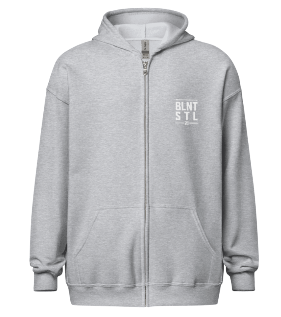 Blunt Steel "Alloy" Grey Zip Hoodie