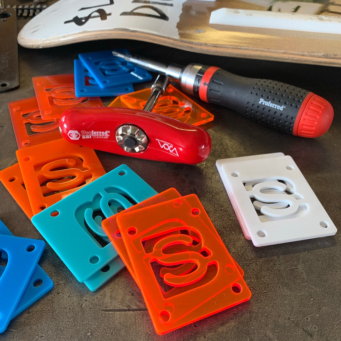 BS Skateboard Risers for Ace Pilots