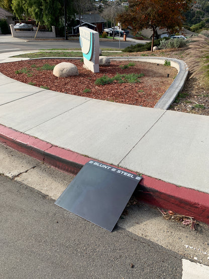 Blunt Steel Curb Ramp