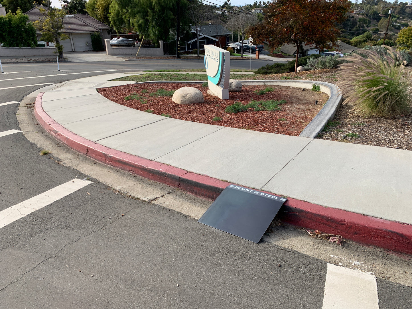 Blunt Steel Curb Ramp