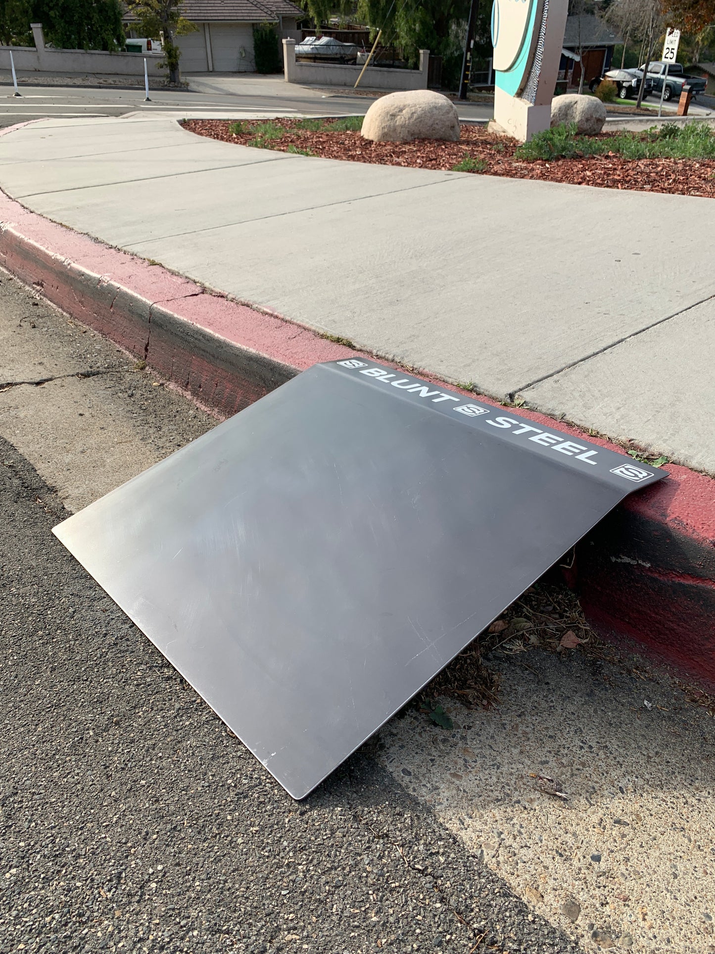 Blunt Steel Curb Ramp